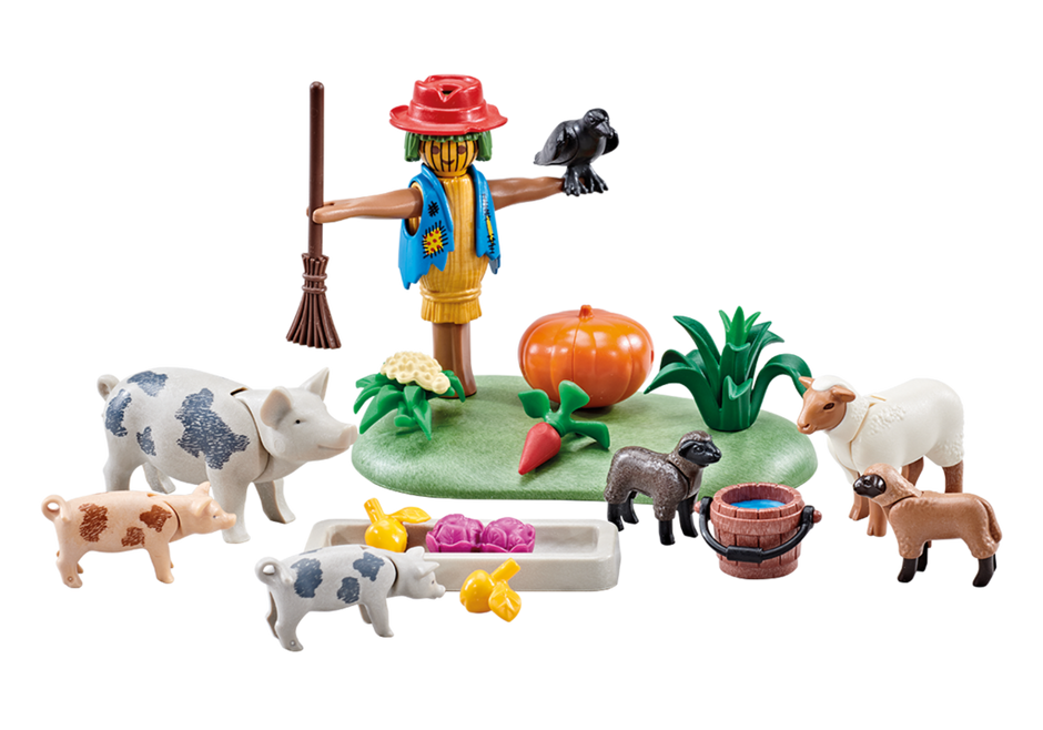 Playmobil  Figuren Kind mit Lämmer zum Bauernhof Alm 