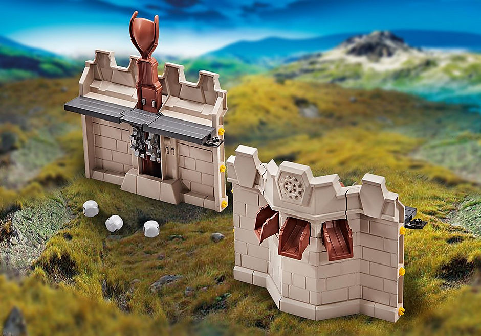 9839 Mauererweiterung mit Katapult für die Große Burg von Novelmore detail image 1