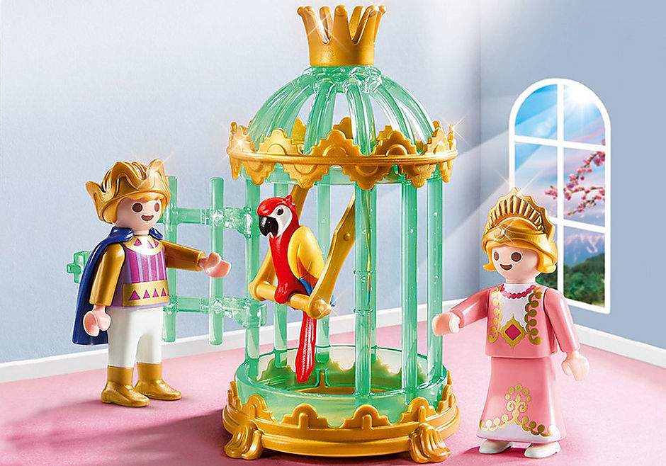 9890 Royal Children with Parrot Cage detail image 1