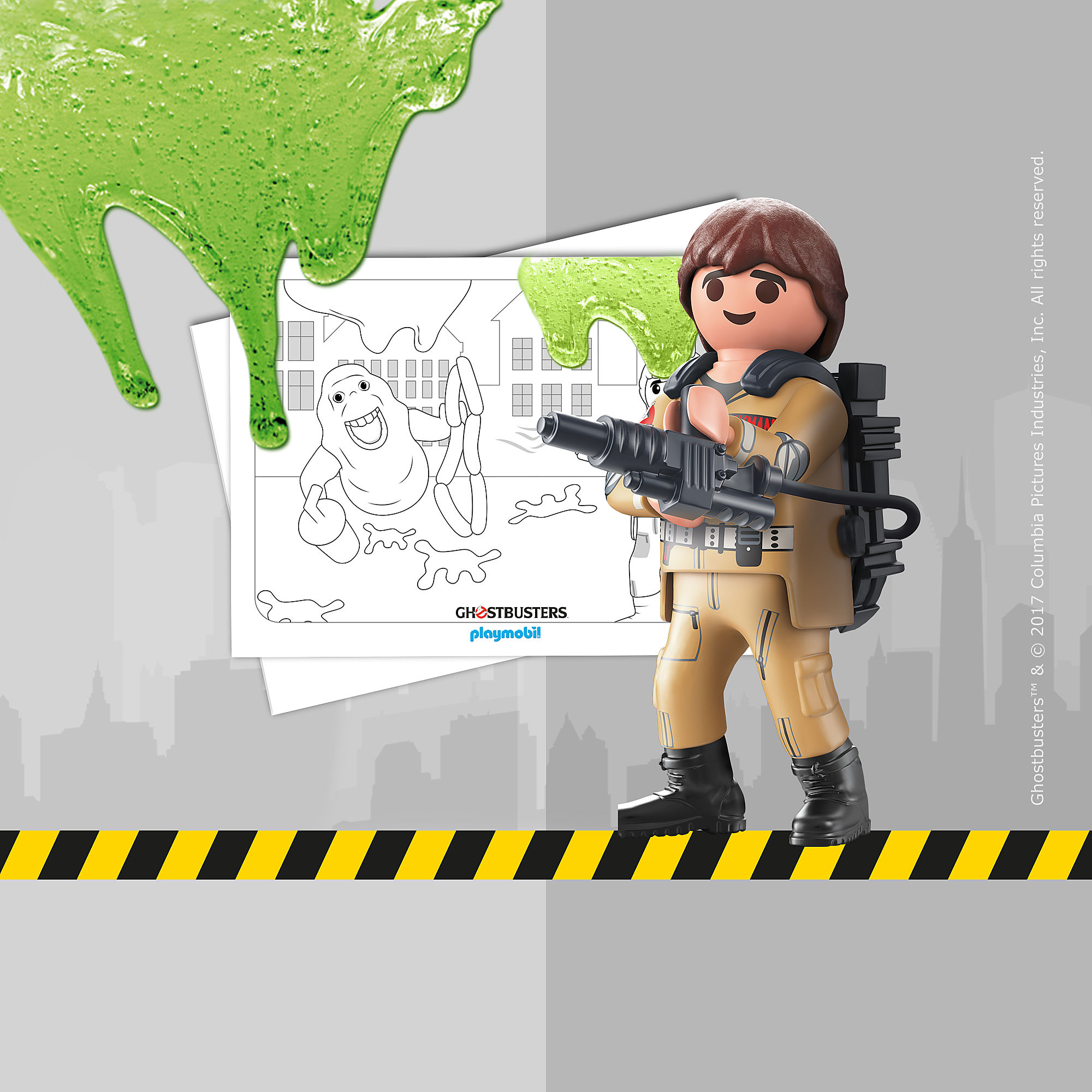 Coloriage Playmobil Ghostbusters