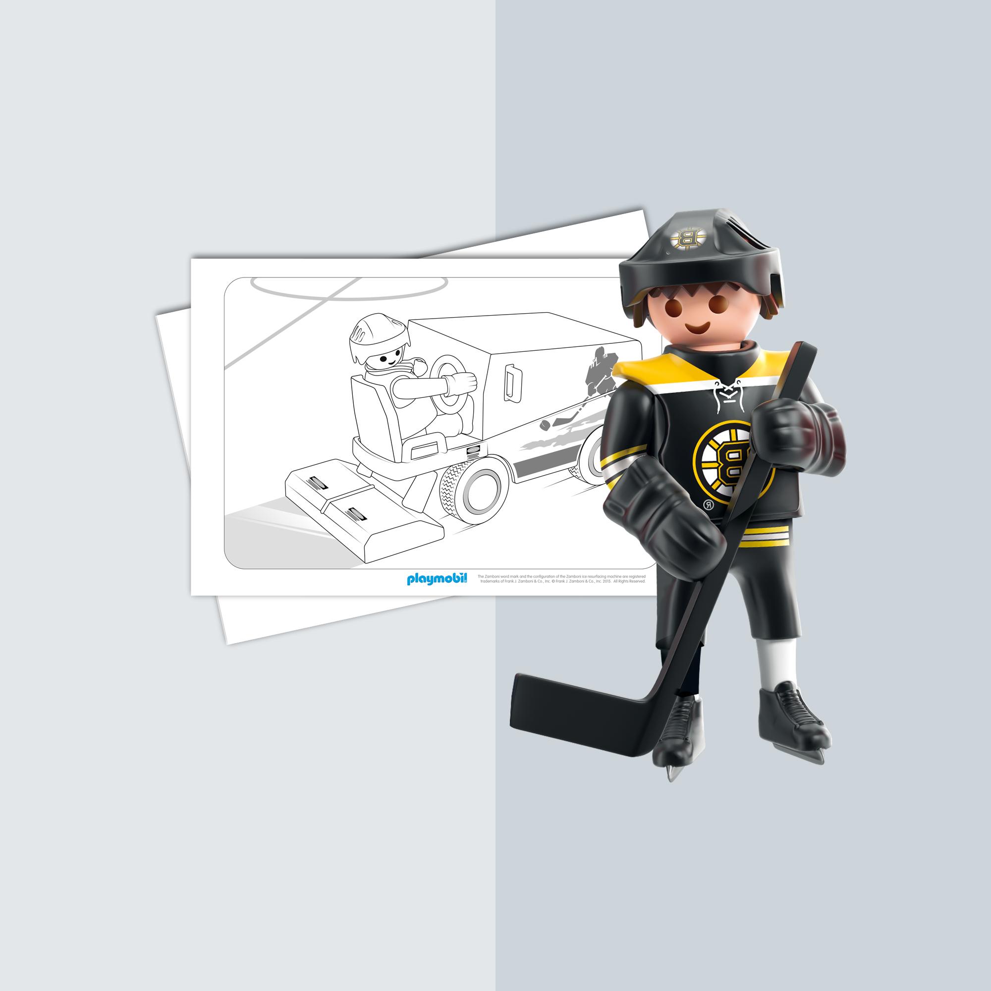 Colouring Sheet Ice Hockey