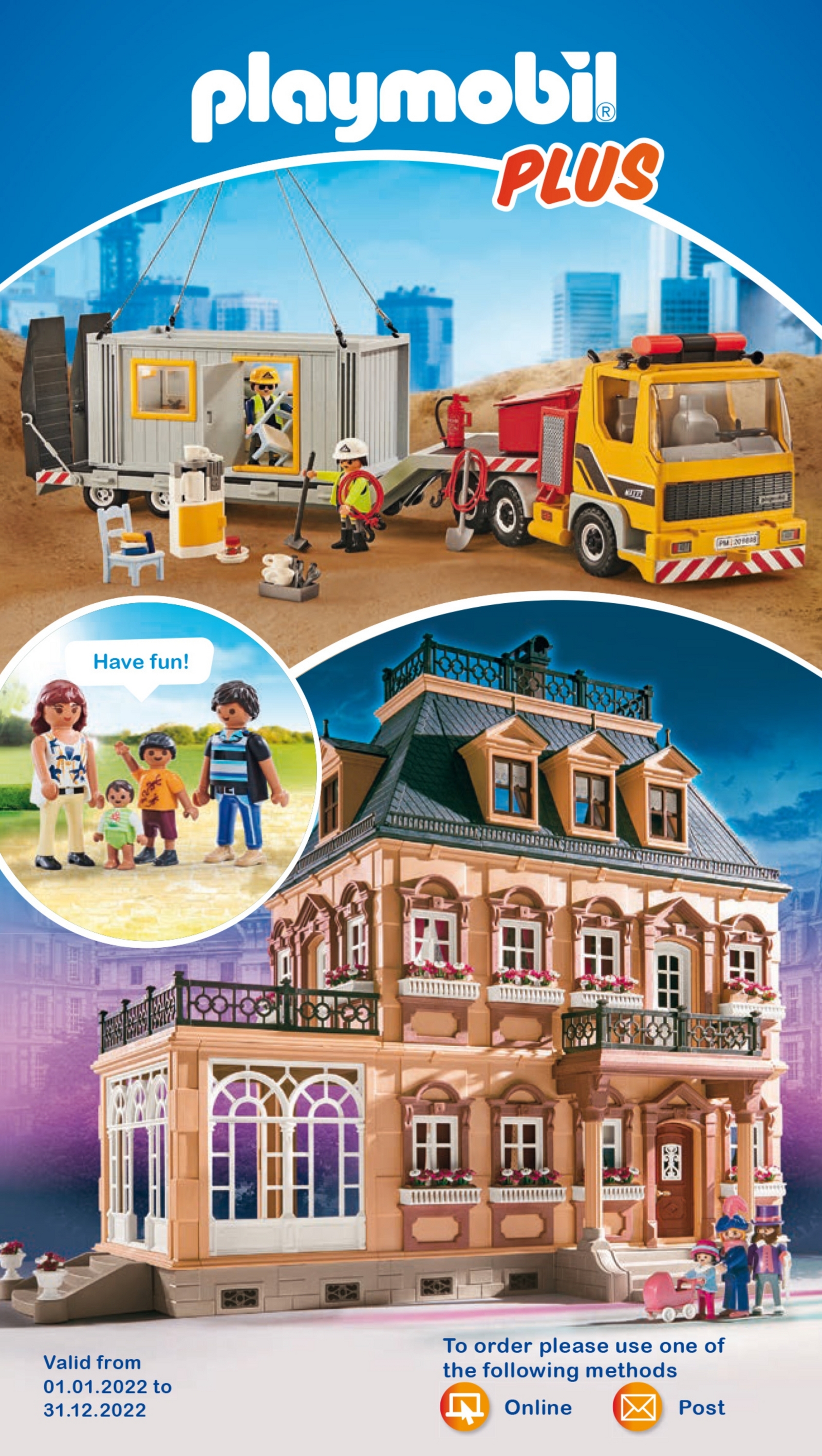 Schlümpfe Playmobil Lego Siku Steiff = Postkarte Prospekt Katalog  = AUSWAHL 