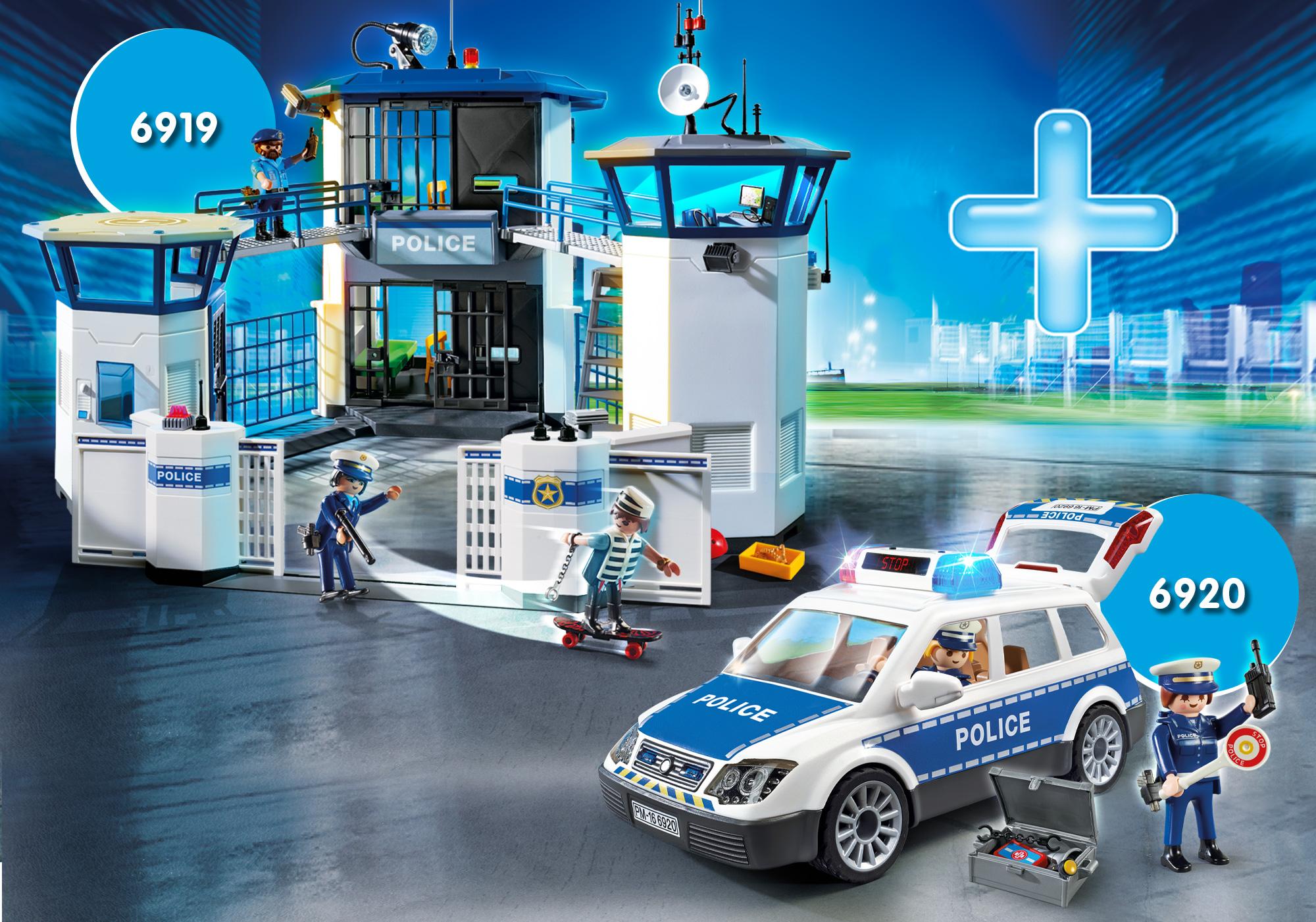 playmobil 6920 city action police squad car with lights and sound