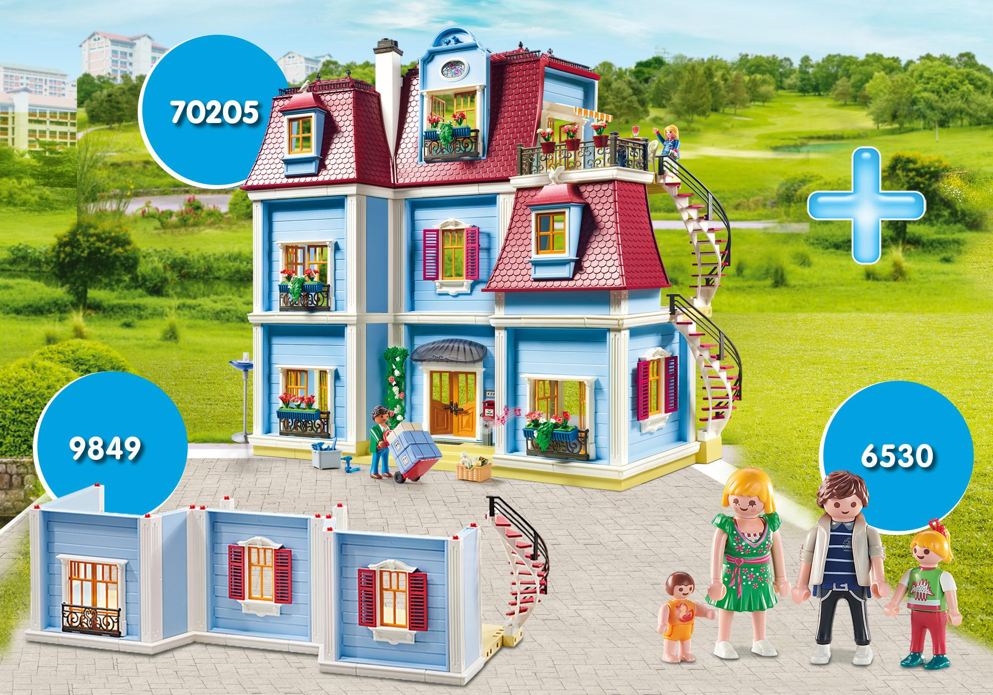 étage supplémentaire maison moderne playmobil