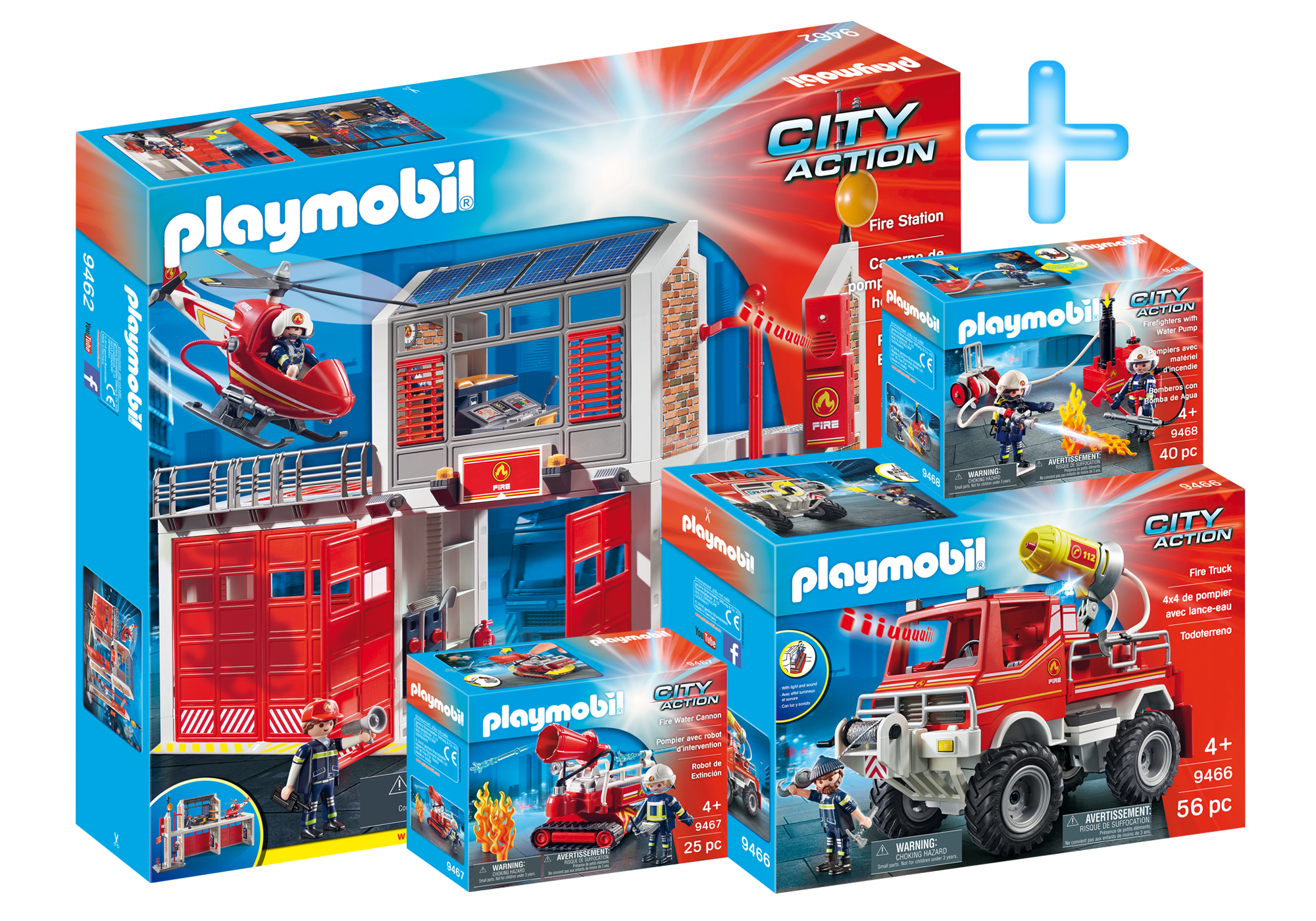 playmobil city action fire station