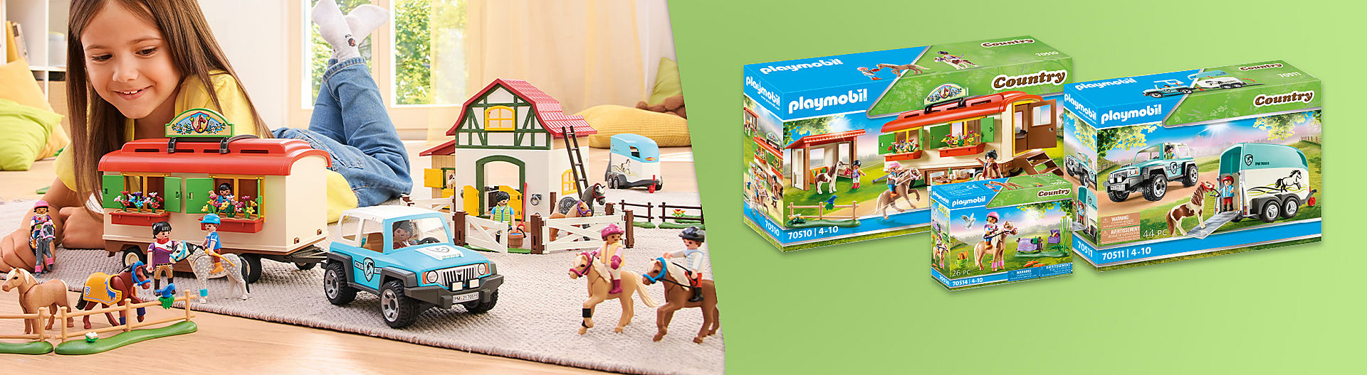 My big pony farm - discover the new playsets like 70510 Pony Shelter with Mobile Home