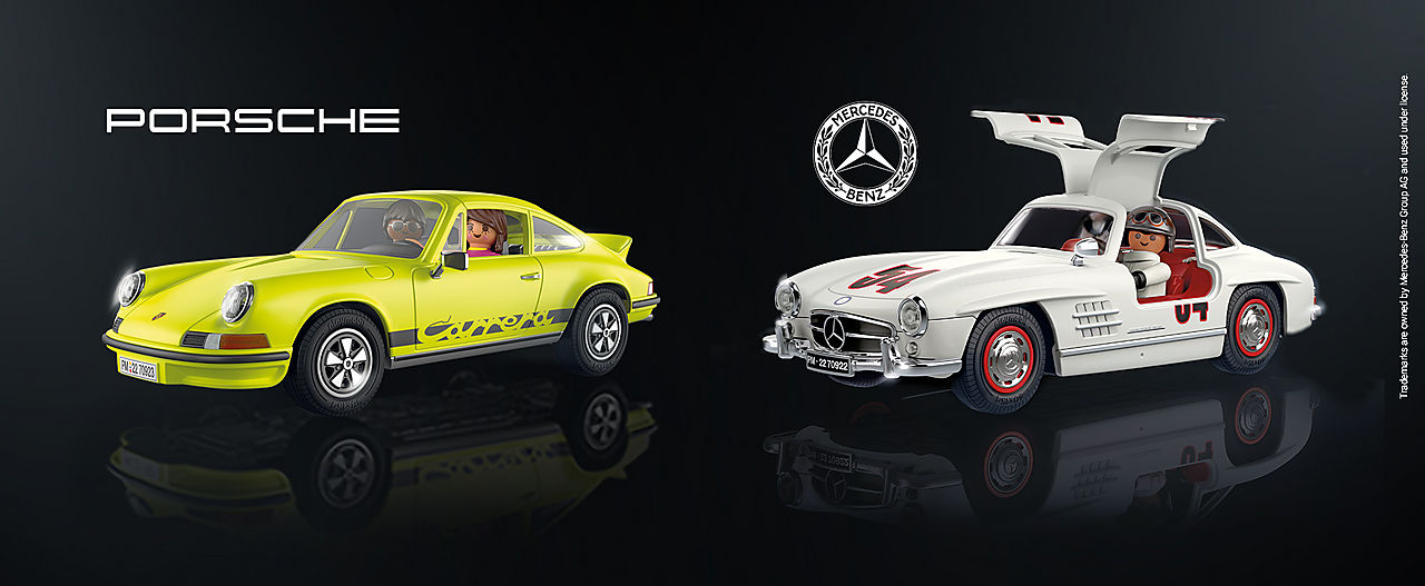 Discover many popular PLAYMOBIL vehicles like 70923 Porsche 911 Carrera RS 2.7 and 70922 Mercedes-Benz 300 SL