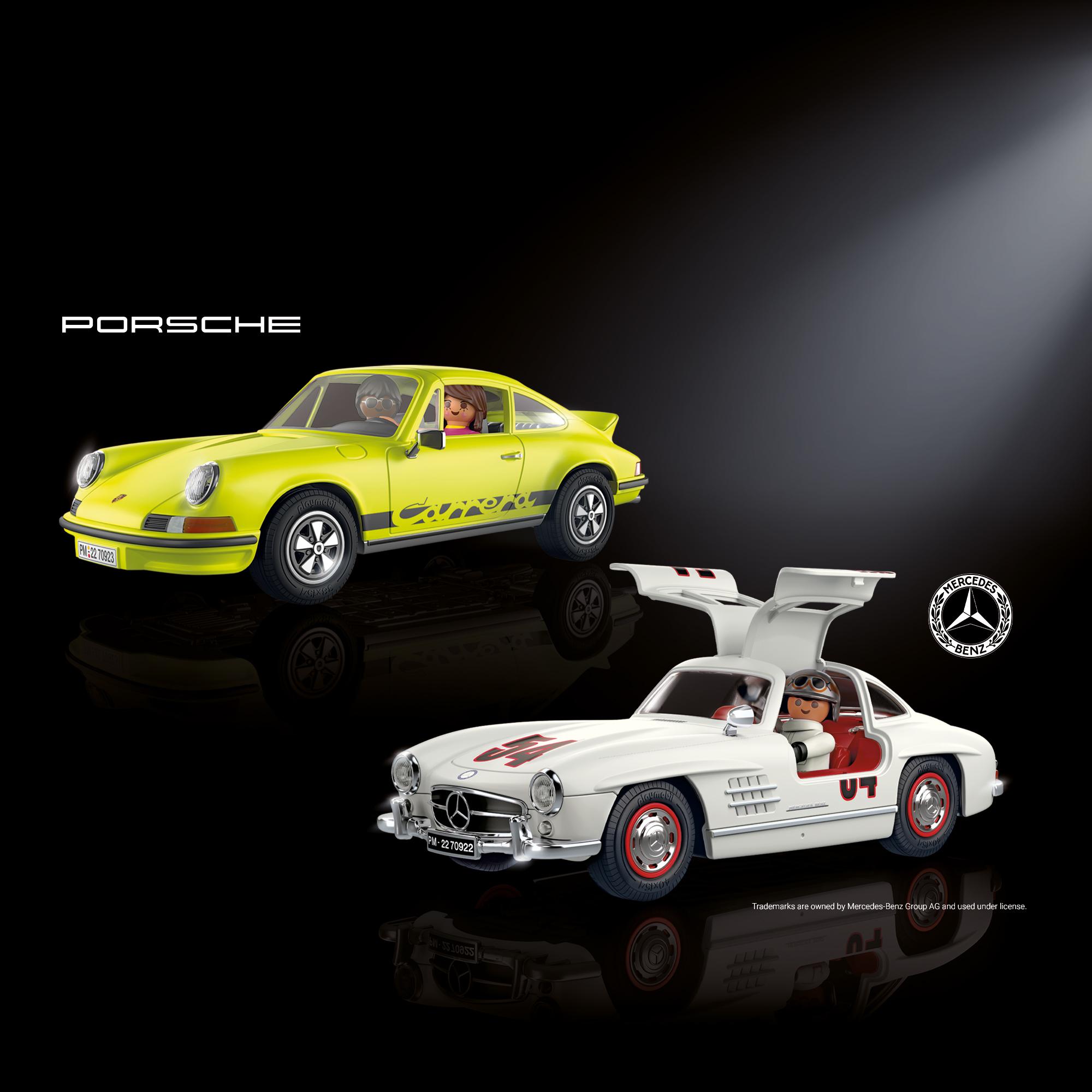 Discover many popular PLAYMOBIL vehicles like 70923 Porsche 911 Carrera RS 2.7 and 70922 Mercedes-Benz 300 SL