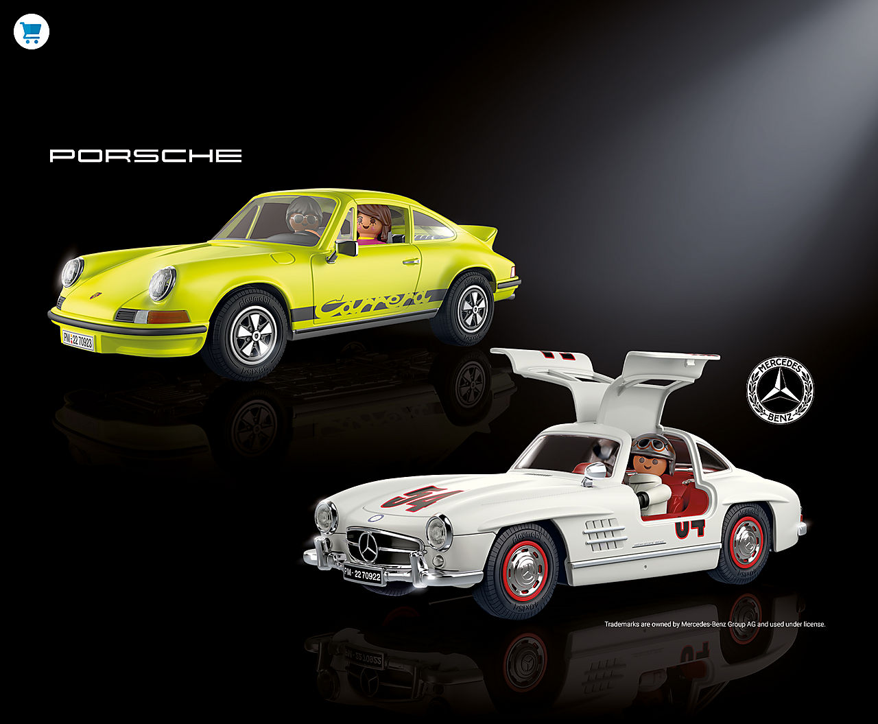 Discover PLAYMOBIL Mercedes-Benz 300 SL and PLAYMOBIL Porsche 911 Carrera RS 2.7