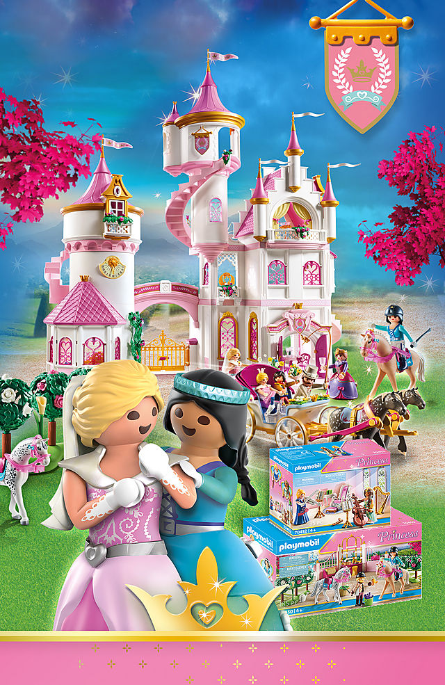 Discover our novelties of the Playmobil Princess World with 70447 Large Princess Castle 70450 Riding Lessons