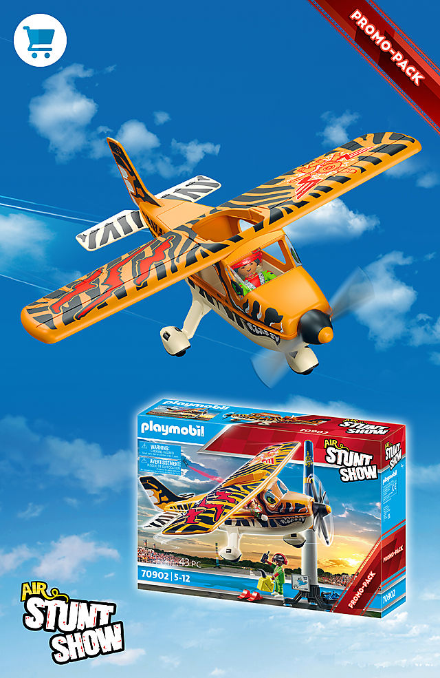 Discover the new Promo Packs like 70902 Air Stunt Show Tiger Propeller Plane or 70886 Mermaids Daycare