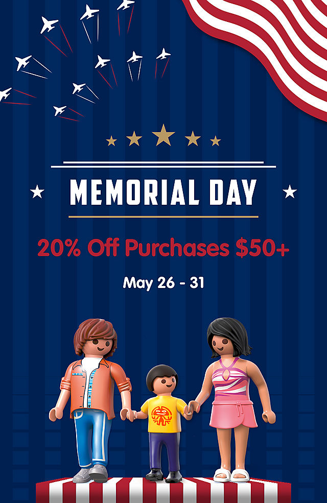 Spend $50+ and get 20% off all PLAYMOBIL - Exclusions apply