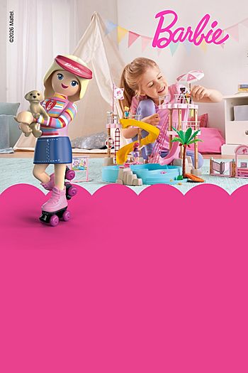 Official image for PLAYMOBIL x Barbie co-branded product line