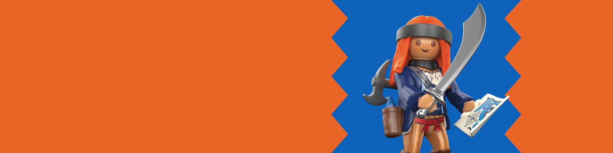 Playmobil pirate toy figure holding a sword &ndash; perfect gift idea for adventurous kids