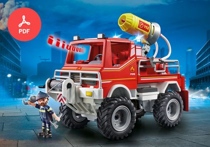 Playmobil X-System Feuerwehrstation Polizeistation Antenne komplett  Ersatzteil 