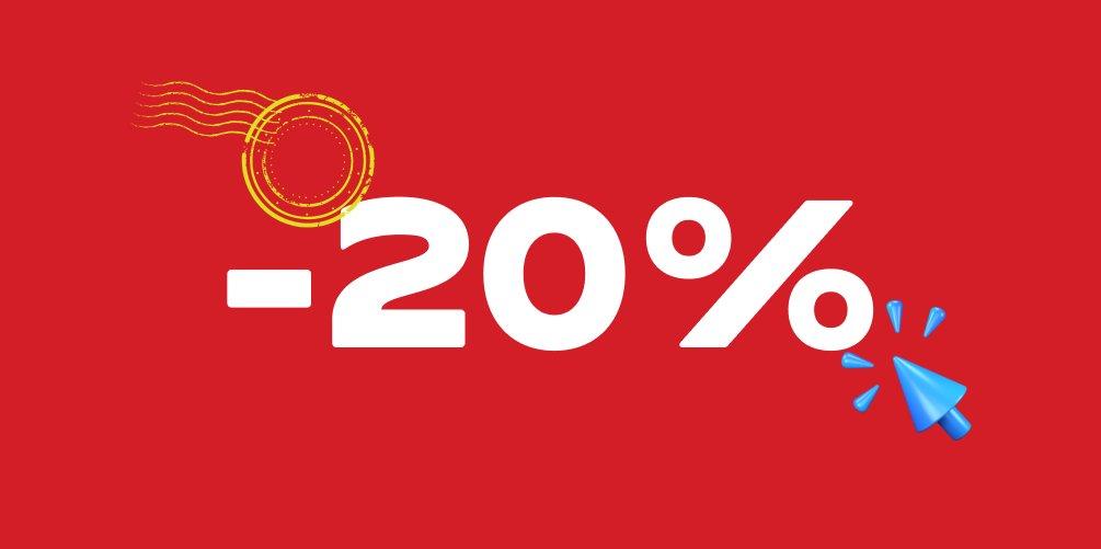 Register and get 20% off!