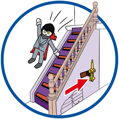 70361 featureimage (Staircase) steps can be lowered/ transformed into a slide/transformable