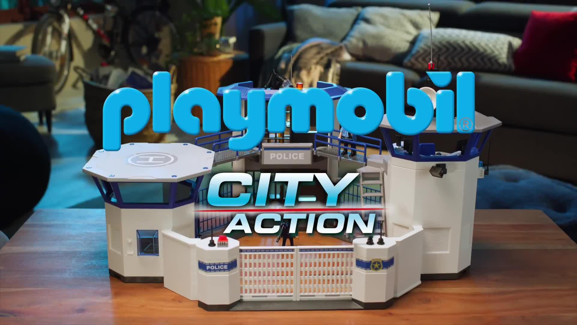 Poste de police et cambrioleur Playmobil City Action 70568 - La Grande Récré