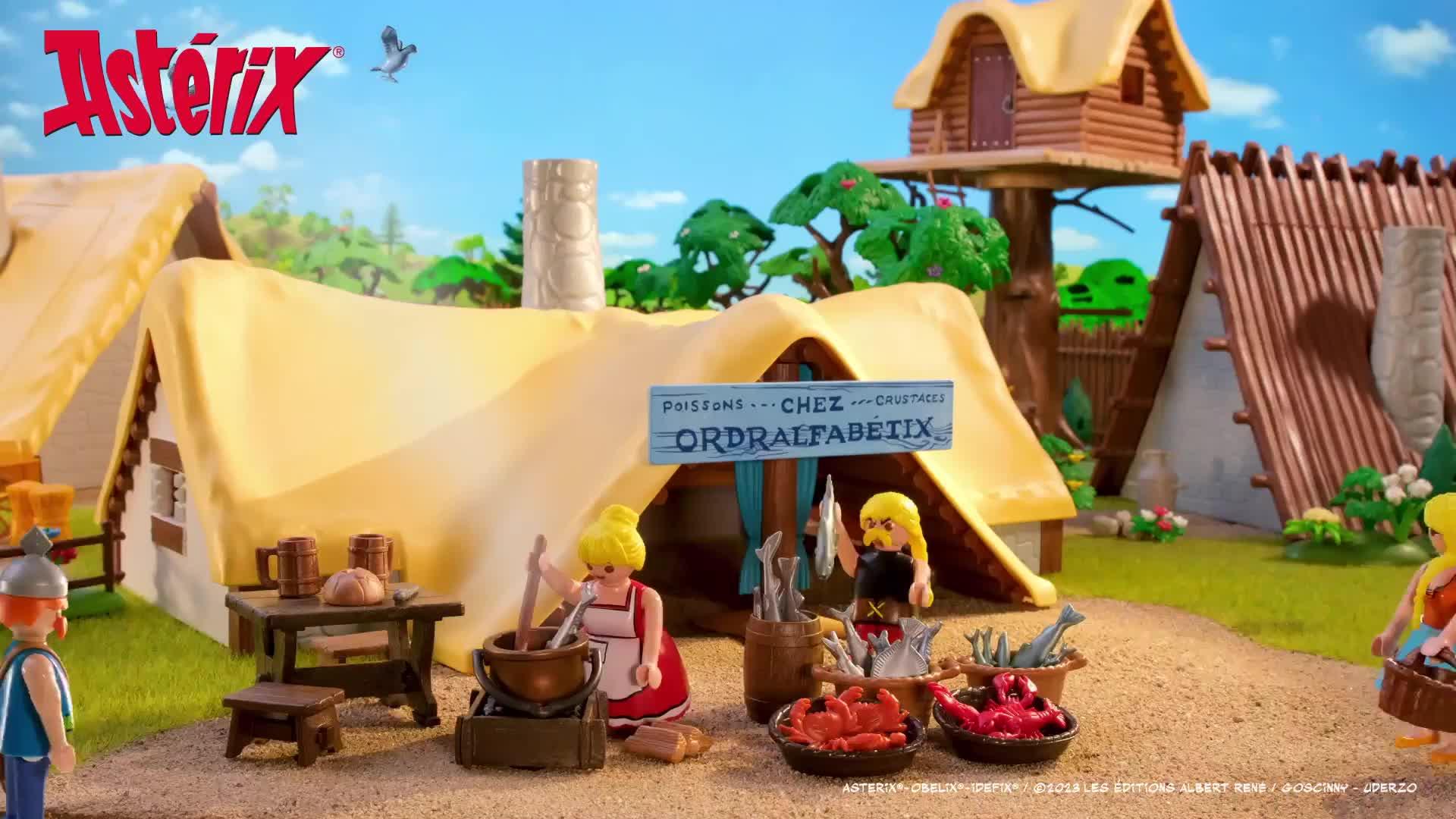 PlaySet PlayMobil Astérix: ORDRALFABETIX HUT 71266 73 piezas –